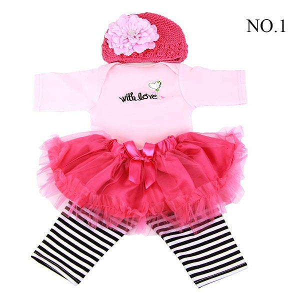 Rebirth doll simulation baby doll clothes suitable for 20-22 inches 50-55CM