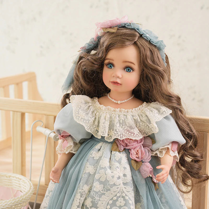 18-Inch/45cm Dolls Hand-Paint Vintage Porcelain Girl Dolls Collectible - Reborn Doll Australia
