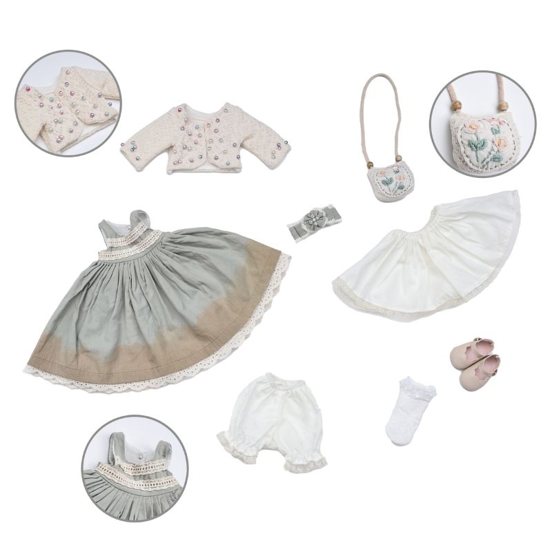 18‑Inch/45cm Country‑Style Hand‑Painted Dress Up Ball‑Jointed Reborn Doll (BJD) Clothes - Reborn Doll Australia