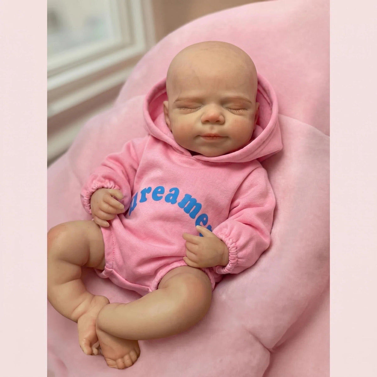12 Inch Flexible Elastic Solid Platinum Silicone Art Doll Premie Baby Pascale Collector Gift with Random Pacifier And Bottle