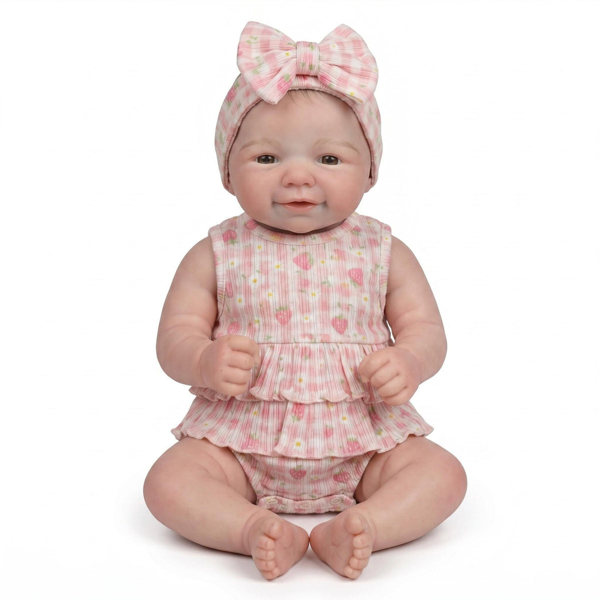 18 Inch Realistic Baby Doll, Cute Silicone Body Real Life Baby dolls, Newborn Lifelike Baby Doll with Accessories, Easter & Birthday Gifts for Kids 4+