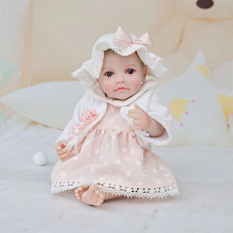 Exquisite Baby Pink Series · 12-Inch/30cm Full Vinyl Reborn Doll - Reborn Doll Australia