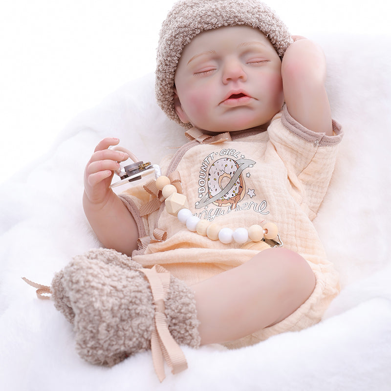 Adorable Sleeping Lifelike Newborn Girl Baby Doll 20 Inch/50cm - Reborn Doll Australia