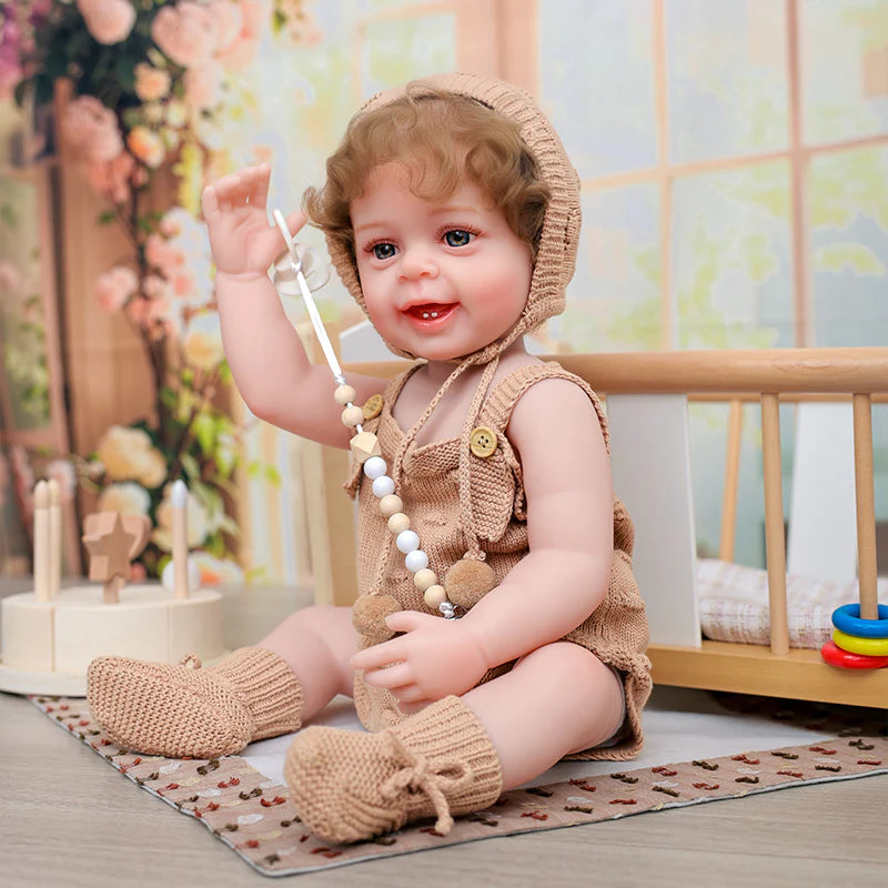 22-inch/55cm cute baby modelling enamel doll - Reborn Doll Australia