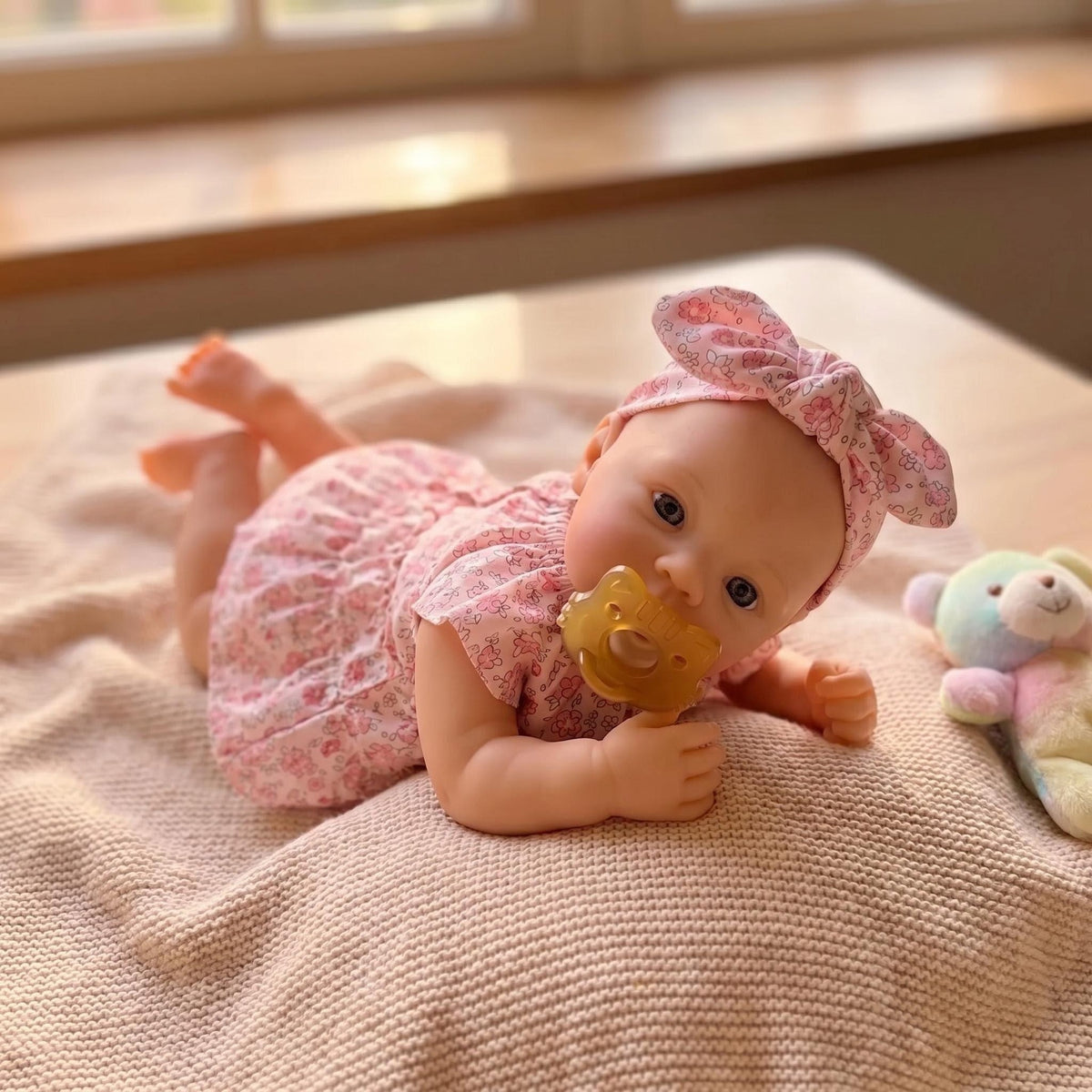 Reborn Baby Dolls 18 Inch - Realistic Newborn Girl Soft Full Silicone Body - Cute Lifelike Doll for Kids Ages 3+