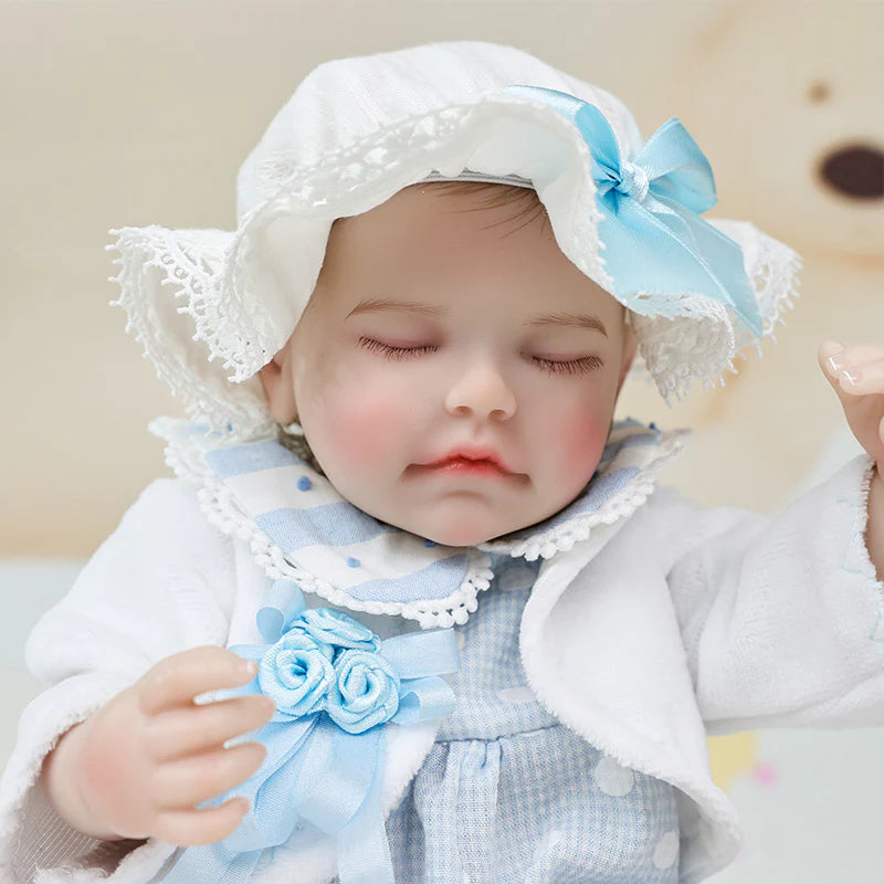 Exquisite Baby Light Blue Series · 12-Inch/30cm Full Vinyl Reborn Doll - Reborn Doll Australia