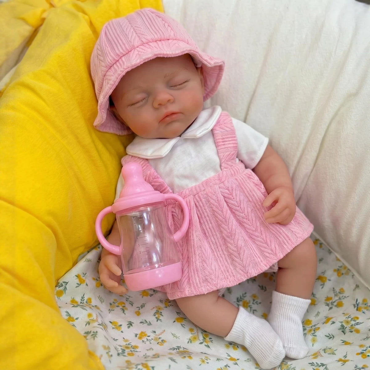 12 inch Reborn Doll Girl Soft Silicone Newborn Washable Easy to Clean for Children Small