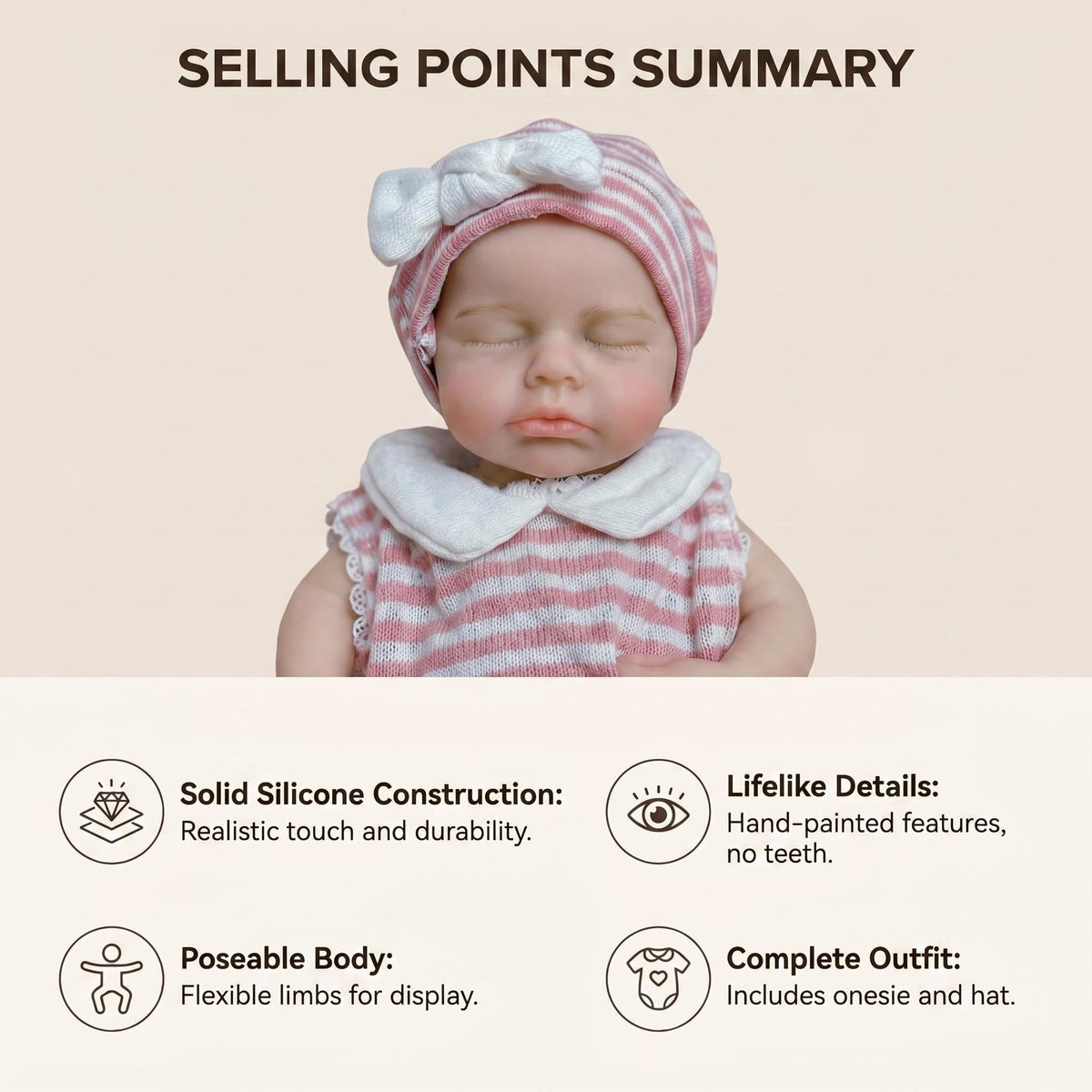 12inch Soft Silicone Reborn Dolls Realistic Looking Dolls, Realistic Reborn Silicone Baby Doll, Dolls That Can Be Bathed A Gift for My Partner