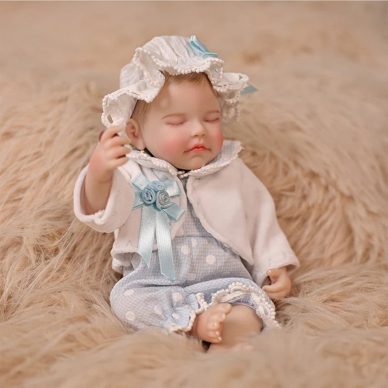 Exquisite Baby Light Blue Series · 12-Inch/30cm Full Vinyl Reborn Doll - Reborn Doll Australia