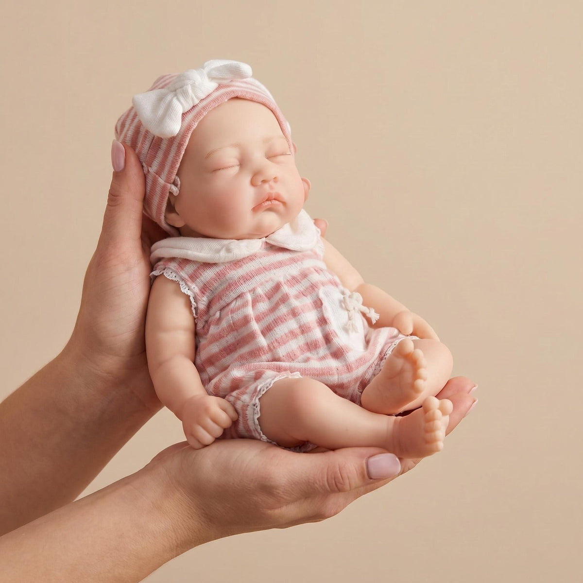 13inch Collectible Soft Platinum Solid Silicone Reborn Doll Elastic Stretchable Silicone Version for Doll Collectors