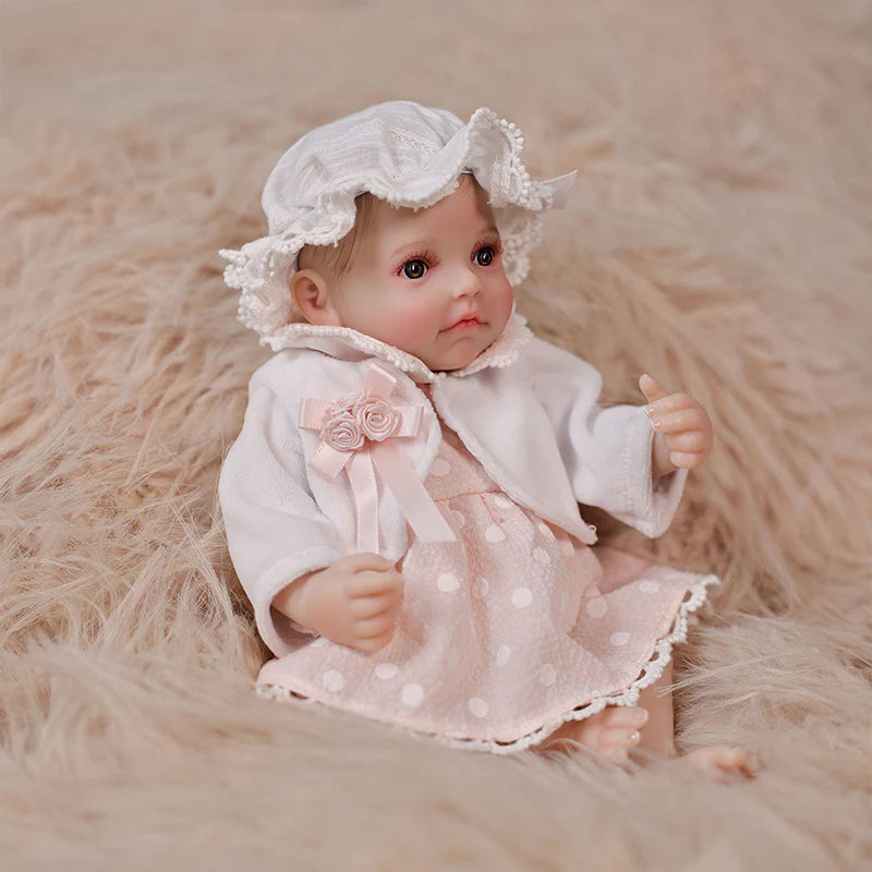 Exquisite Baby Pink Series · 12-Inch/30cm Full Vinyl Reborn Doll - Reborn Doll Australia