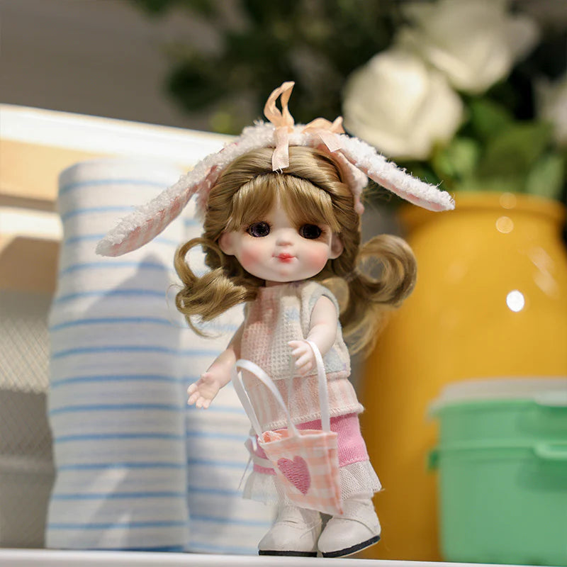 6-Inch/15cm Porcelain Doll · Bunny Ears Edition - Reborn Doll Australia