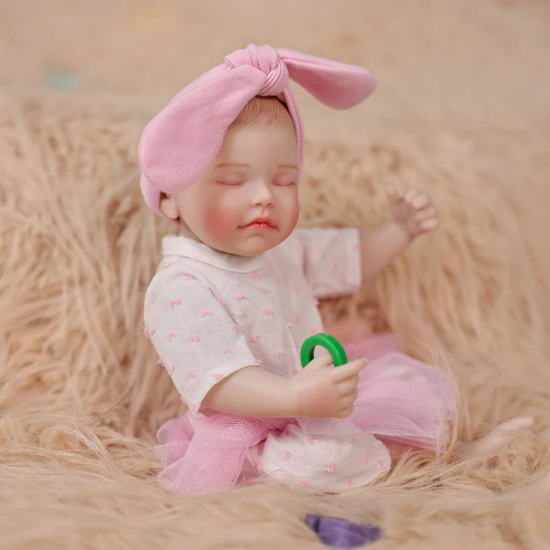 Pink and White Dream Series · 12-inch/30cm Full Vinyl Reborn Doll - Reborn Doll Australia