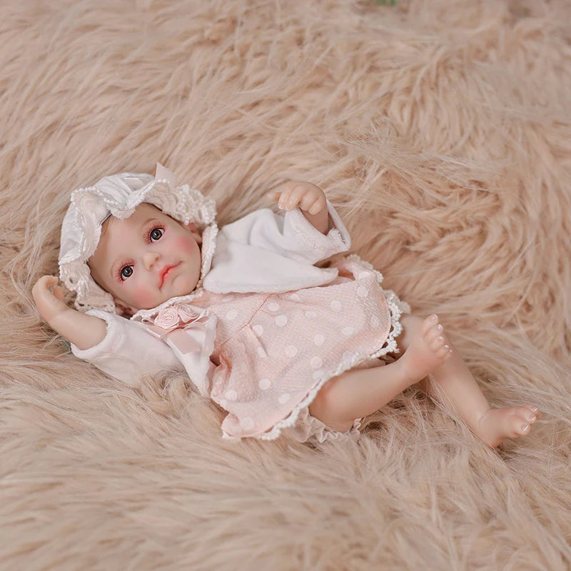 Exquisite Baby Pink Series · 12-Inch/30cm Full Vinyl Reborn Doll - Reborn Doll Australia