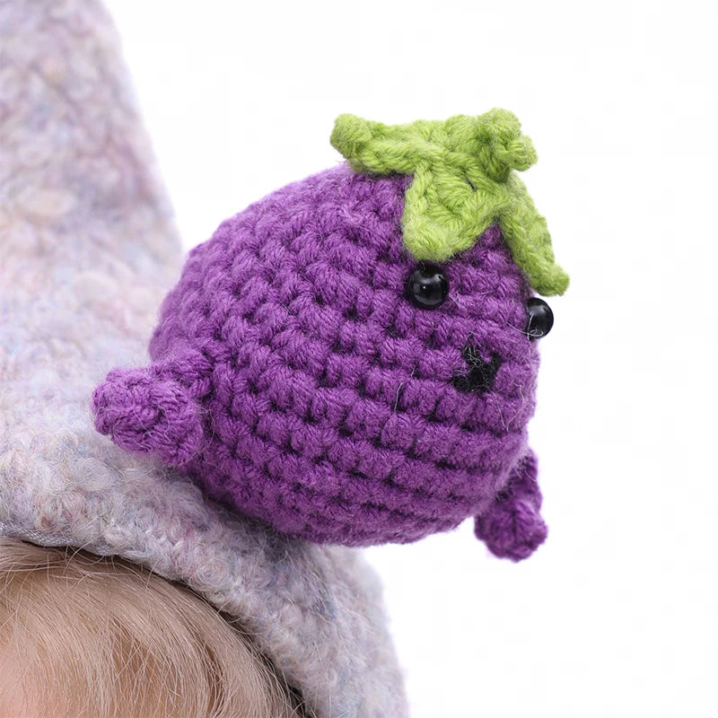 18 Inch/45cm Vinyl Lifelike Reborn Baby Doll in Eggplant Costume - Reborn Doll Australia