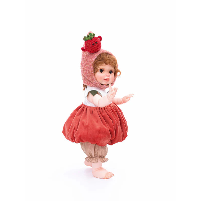 18 Inch/45cm Vinyl Lifelike Reborn Baby Doll in Tomato Costume - Reborn Doll Australia