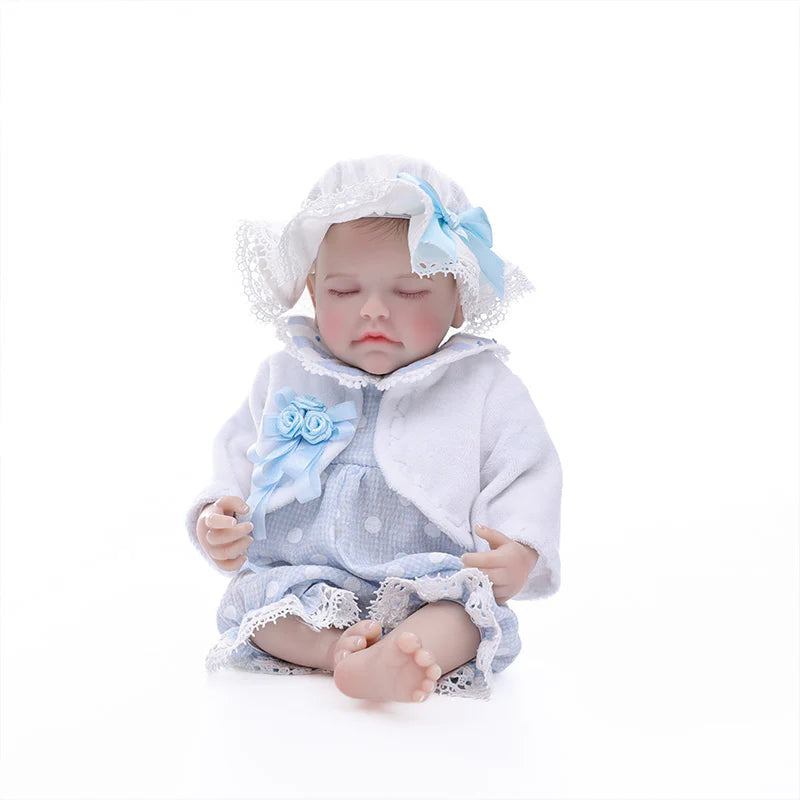 Exquisite Baby Light Blue Series · 12-Inch/30cm Full Vinyl Reborn Doll - Reborn Doll Australia