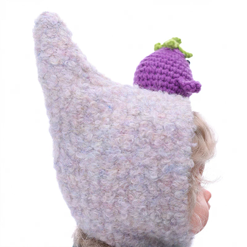 18 Inch/45cm Vinyl Lifelike Reborn Baby Doll in Eggplant Costume - Reborn Doll Australia