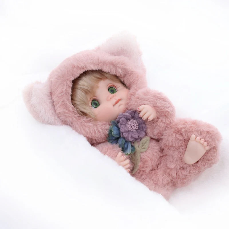 Premium Plush Fox Baby Doll 10 inch/25cm Ultra-Soft Animal Costume Toy Dolls Name Coco - Reborn Doll Australia