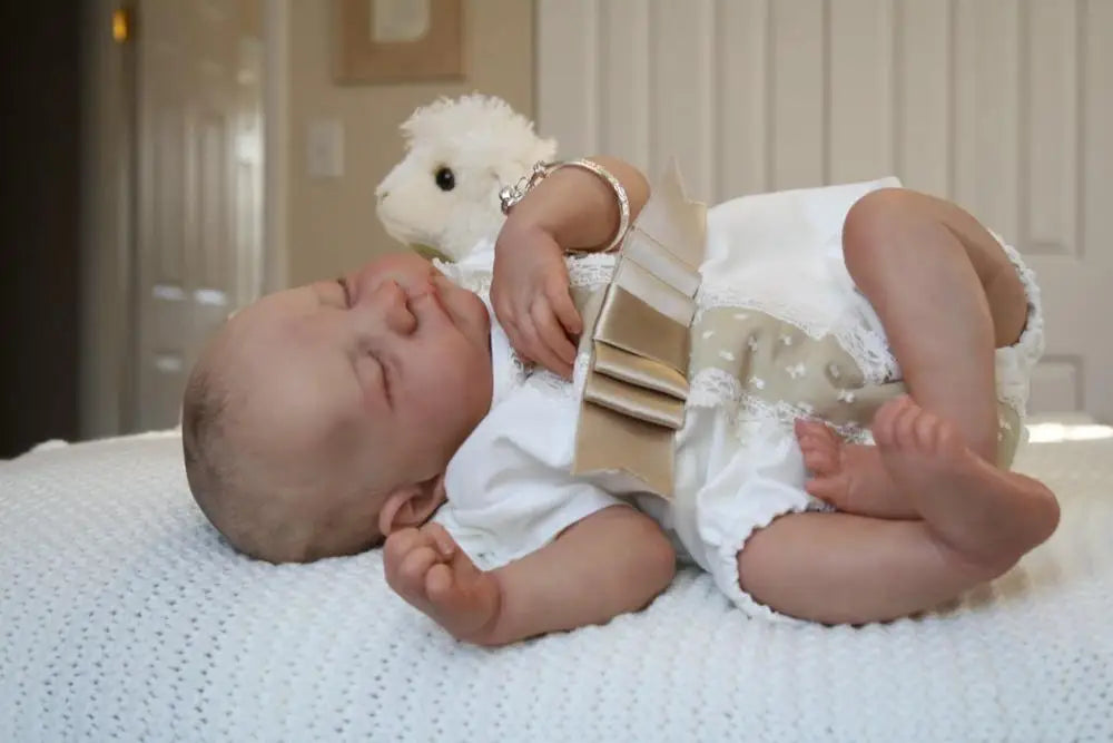20-Inch/50CM hand-drawing reborn baby doll premie baby boy hair lifelike boy lifelike real soft touch cuddly baby - Reborn Doll Australia