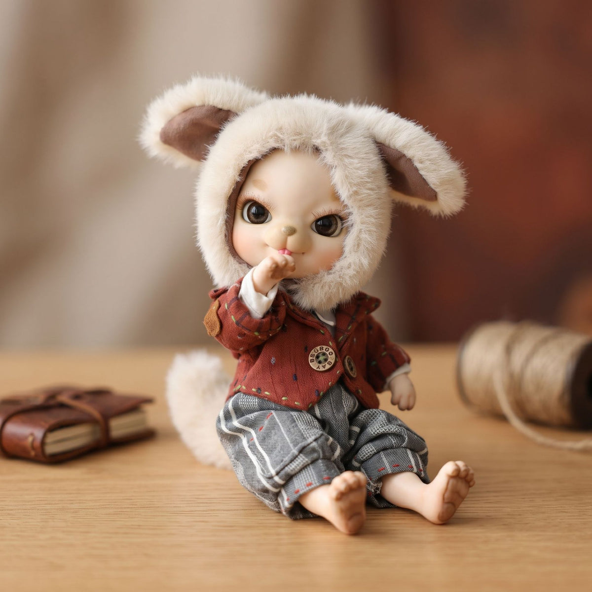 10 inch Delicate ceramic body doll with ball joint design, Toy Gift for Girls & Doll Collectors