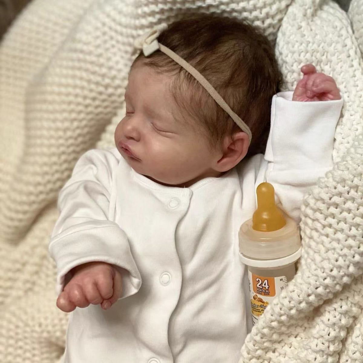 19 inch Reborn Dolls with Cloth Body Touch Soft Newborn Baby Dolls Toys for Girls