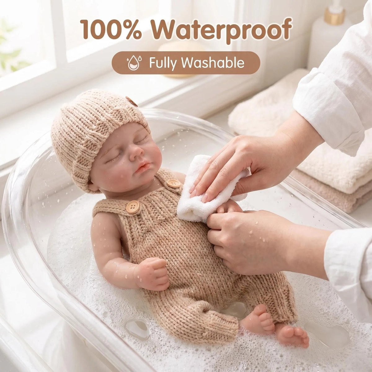 18 inch with Full Silicone Reborn Doll, Great Present to Celebrate Birthdays, Christmas and Other Western Festivals for Doll Lovers of All Ages