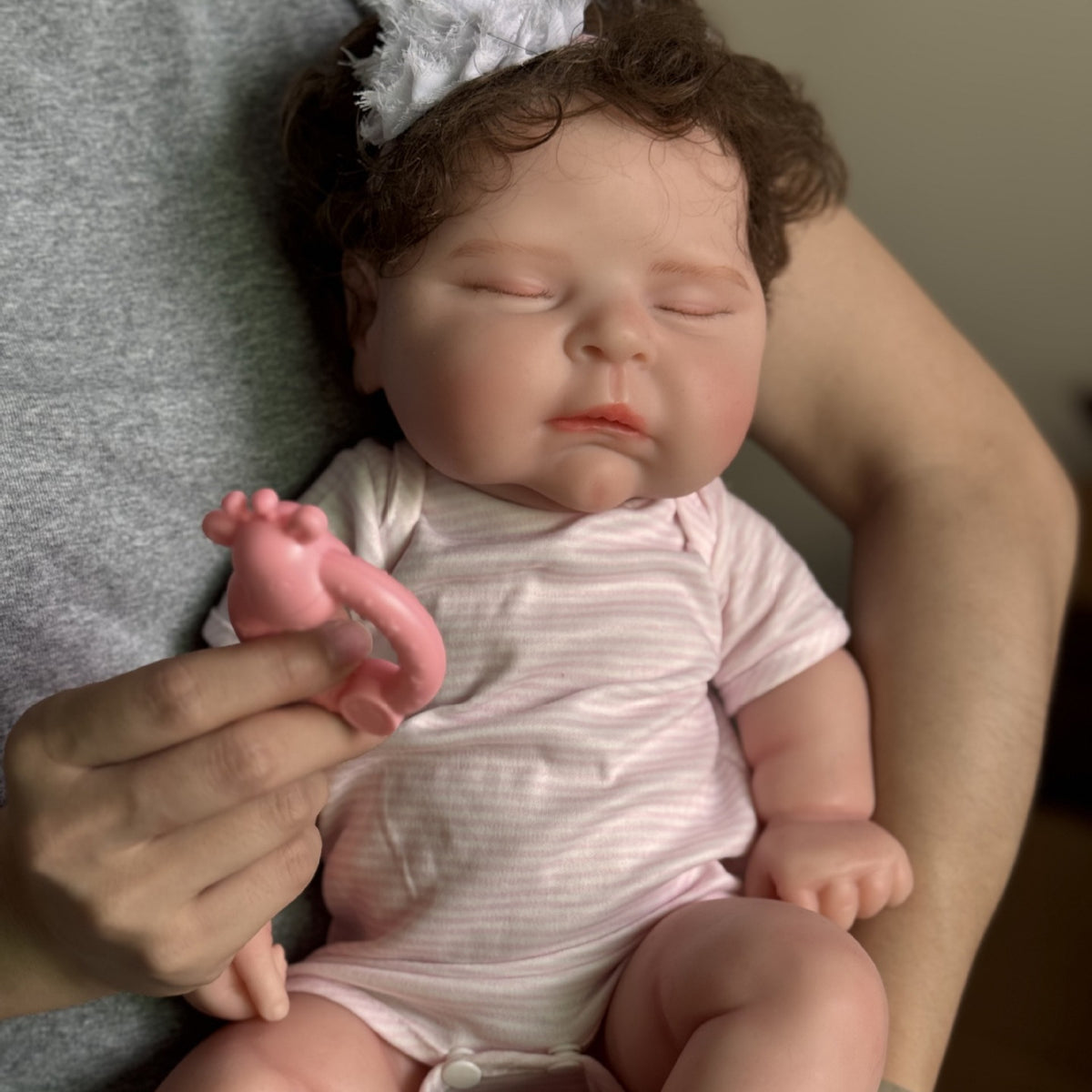 18 inch Washable Bendable Full Soild Silicone Reborn Doll Full Clothes Kit Premium Holiday Present for Doll Enthusiasts