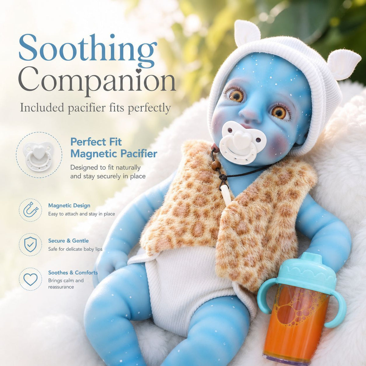 12 inch Avatar reborn dolls with Full Solid Silicone simulation toy doll for gifts, doll Avatar skin color