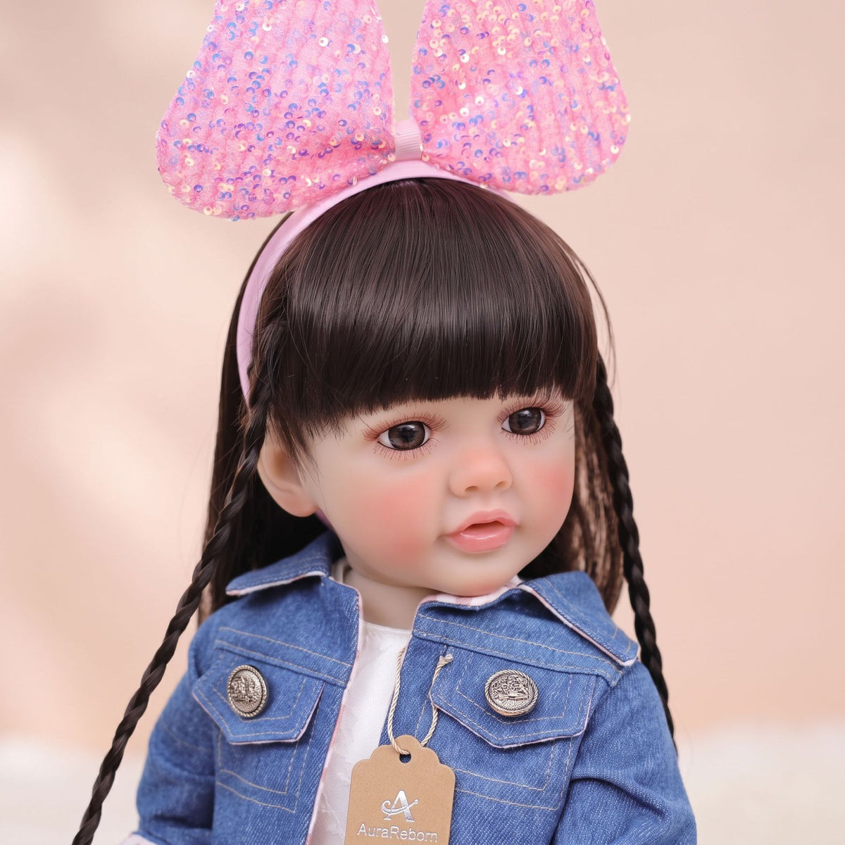 22 inch with Full vinyl Body Standing Toddler Reborn Dolls ornaments for gifts