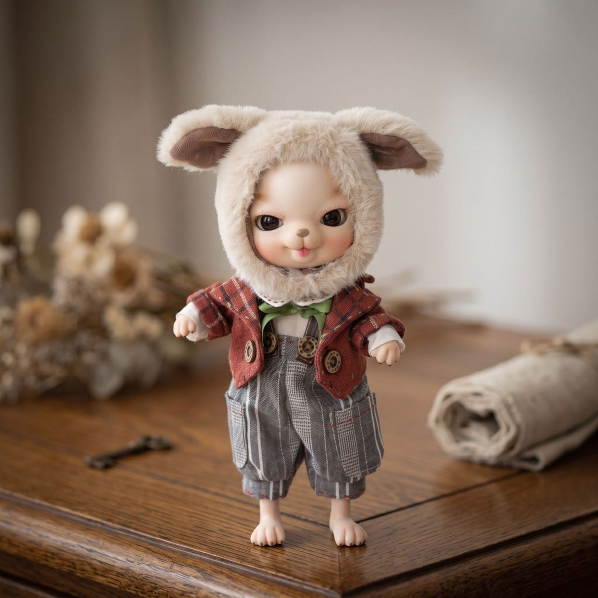10 inch Delicate ceramic body doll with ball joint design, Toy Gift for Girls & Doll Collectors