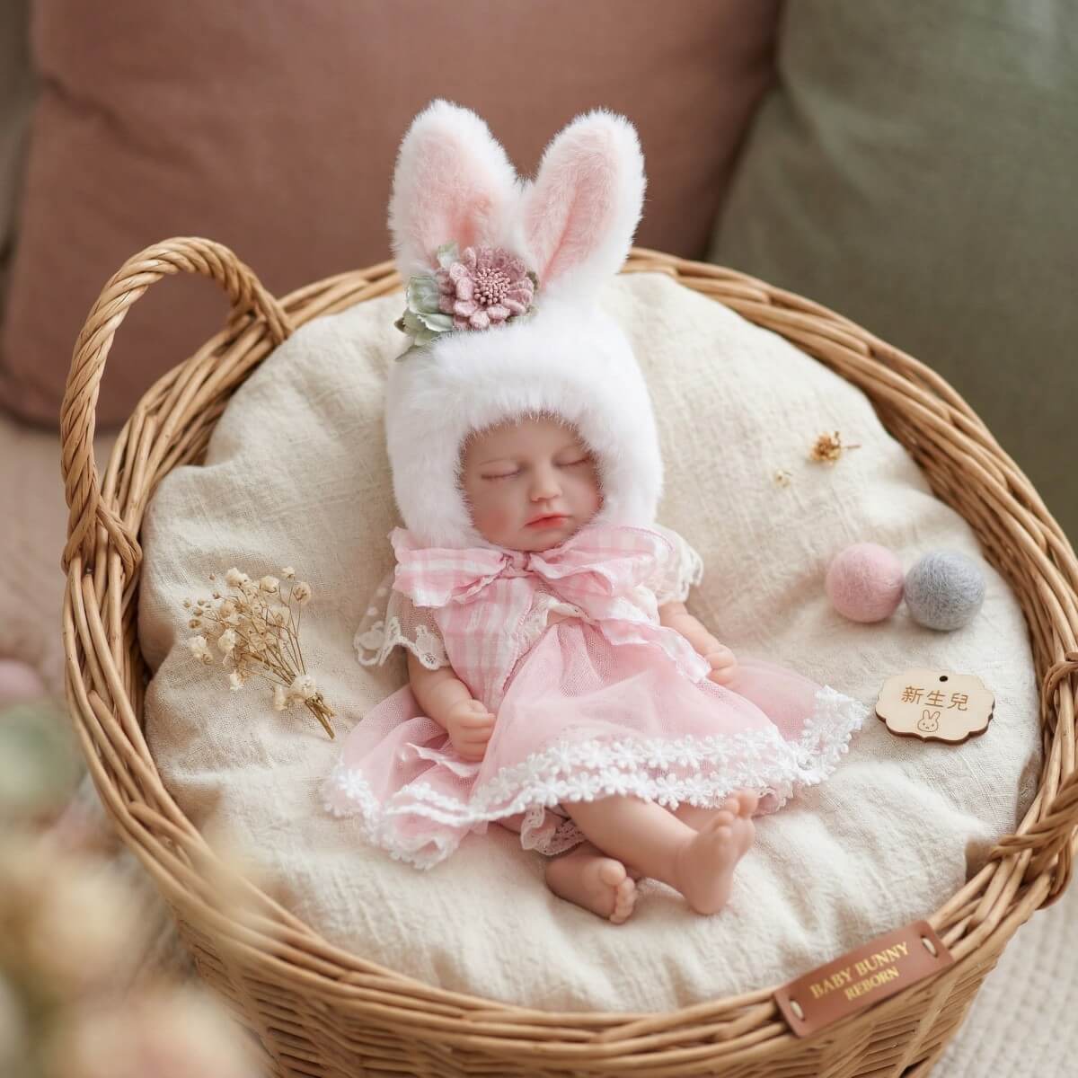 12 Inch Realistic Reborn Sleeping Baby Doll Lifelike Little Infant Girl