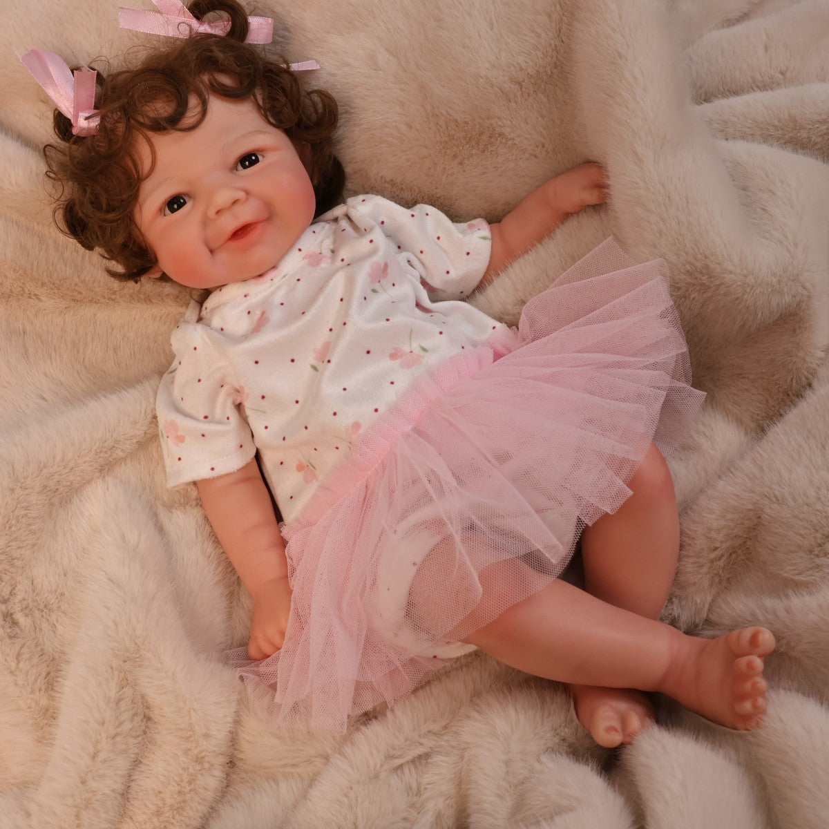 16 Inch Soft Silicone Reborn Baby Doll Lifelike Newborn Baby Cute Girl Realistic Children