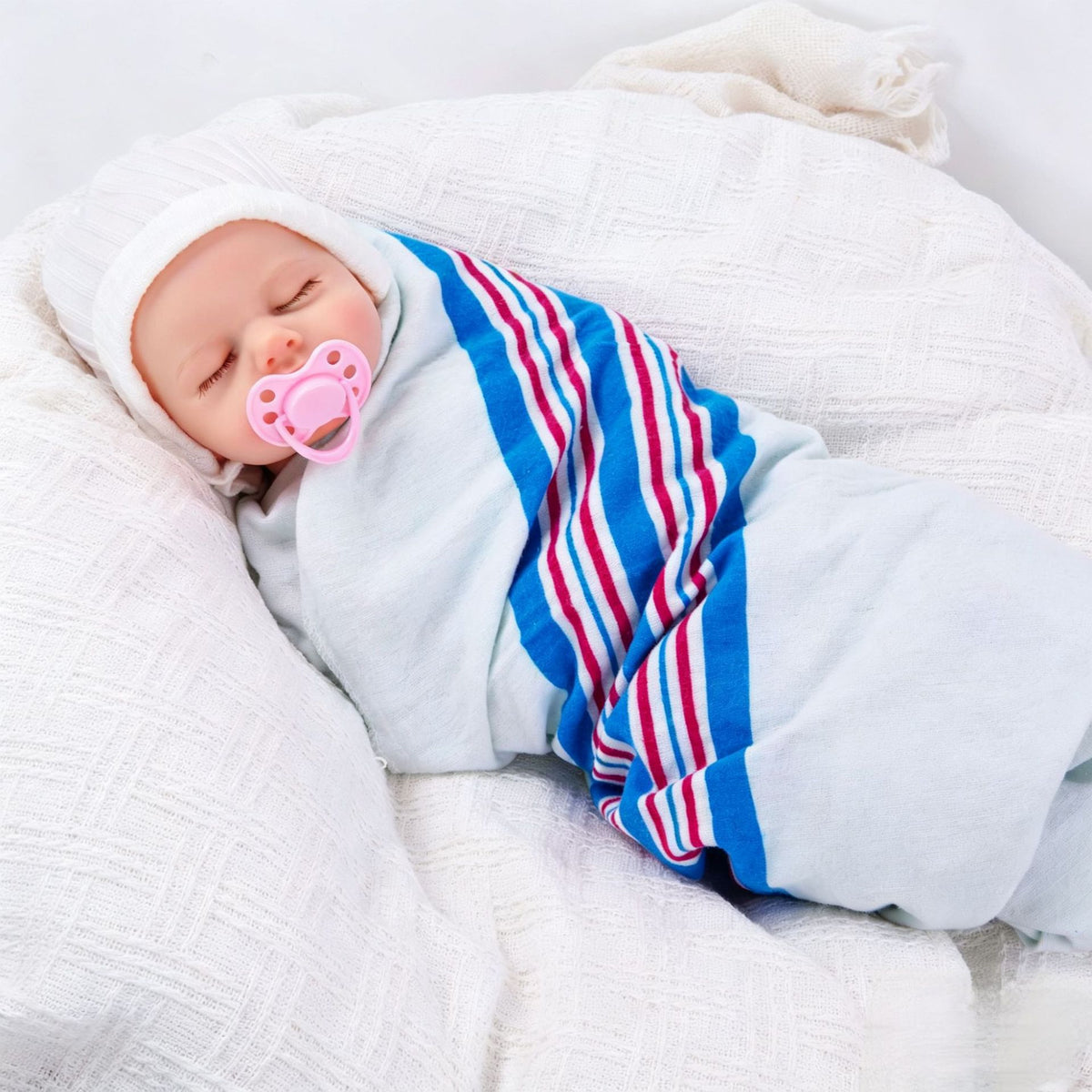 18 inch simulated reborn baby doll super soft and realistic with full solid silicone boby Present for Doll Enthusiasts