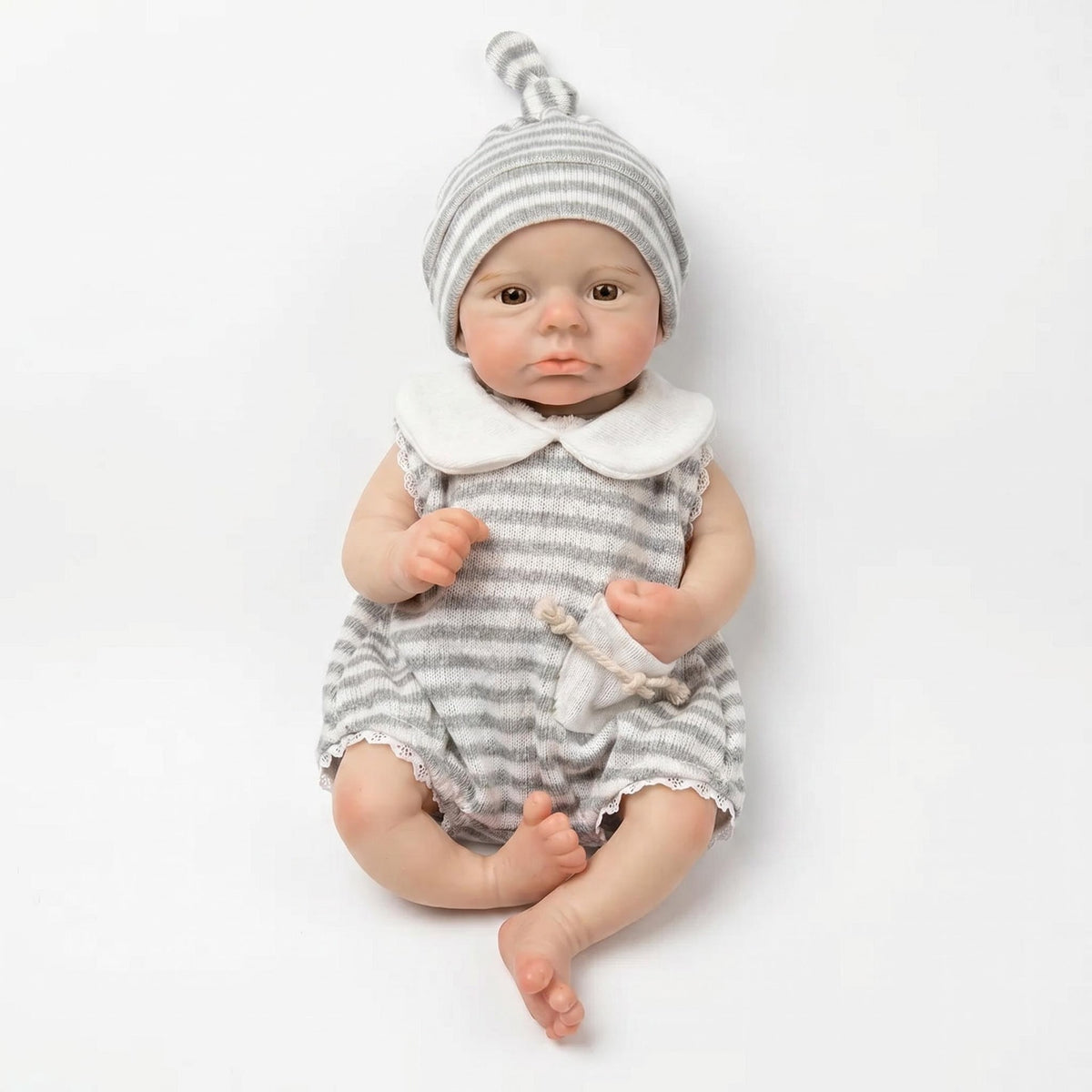 12 inch with Full Solid Silicone Body reborn doll as a Christmas gift for children or Adult Doll Collectors