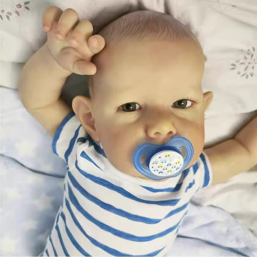 20&28 Inch Realistic Reborn Dolls with Cloth Body Detailed 3D Skin Handmade Collectible Doll Toy for Girls & Doll Lovers
