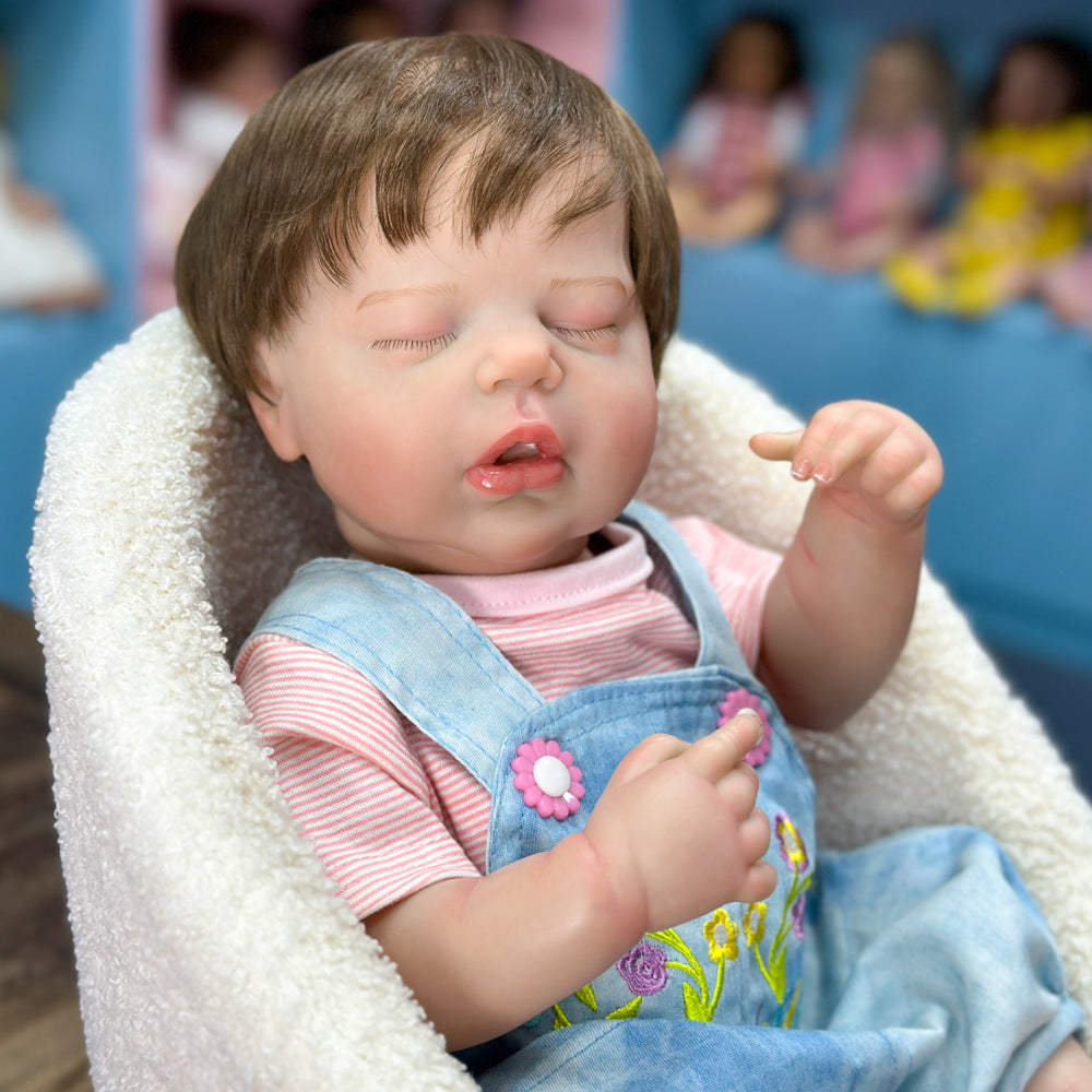 Pick a Special Birthday Gift: 20 Inch Full Vinyl Sleeping Doll, Authentic-Looking Infant Companion Toy