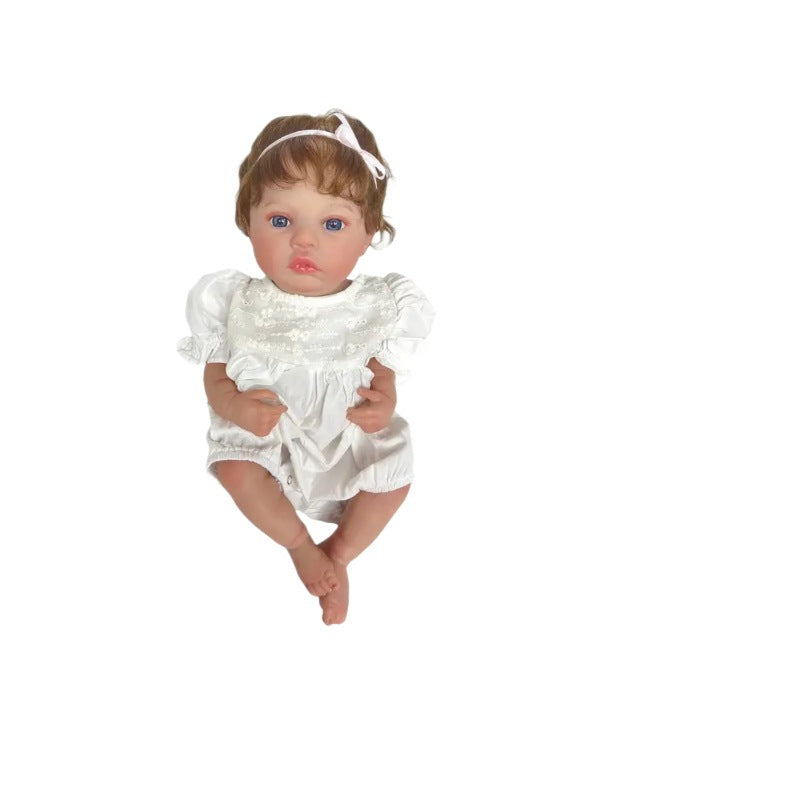 45cm Simulation Baby Full Vinyl Rebirth Doll Meadow 3D Skin Handmade Painting