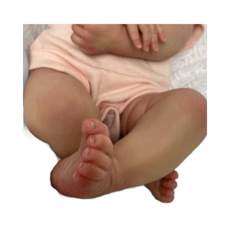 19 inch Lifelike Reborn Baby Girl Doll, Full Vinyl Handmade Doll, Realistic Newborn Toy for Kids
