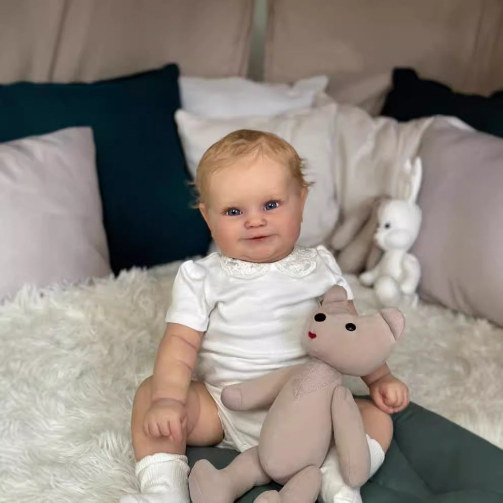 20/24 inch Reborn Dolls with Cloth Body Touch Soft implanted Gold hair,  Newborn Baby Dolls Toys for Girls Reborn Dolls