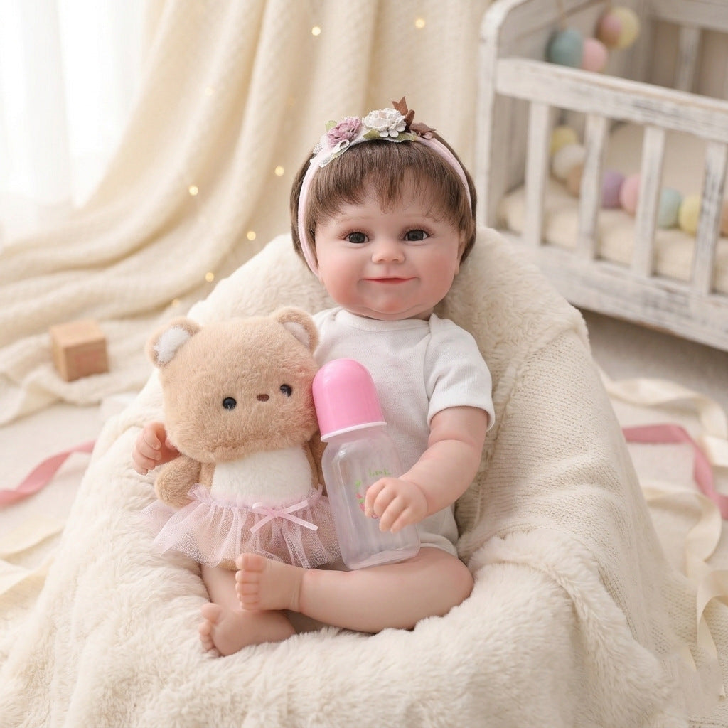 50cm Hair Transplant Simulation Baby Exquisite Painting Rebirth Doll Handmade Exquisite Painting 3D Doll
