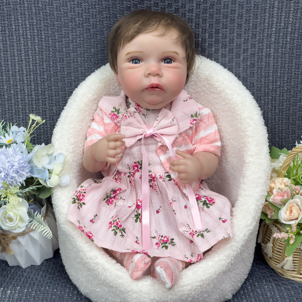 Ideal Holiday Surprise: 20 Inch Full Vinyl Baby Doll, Realistic Infant Companion Toy for All Ages