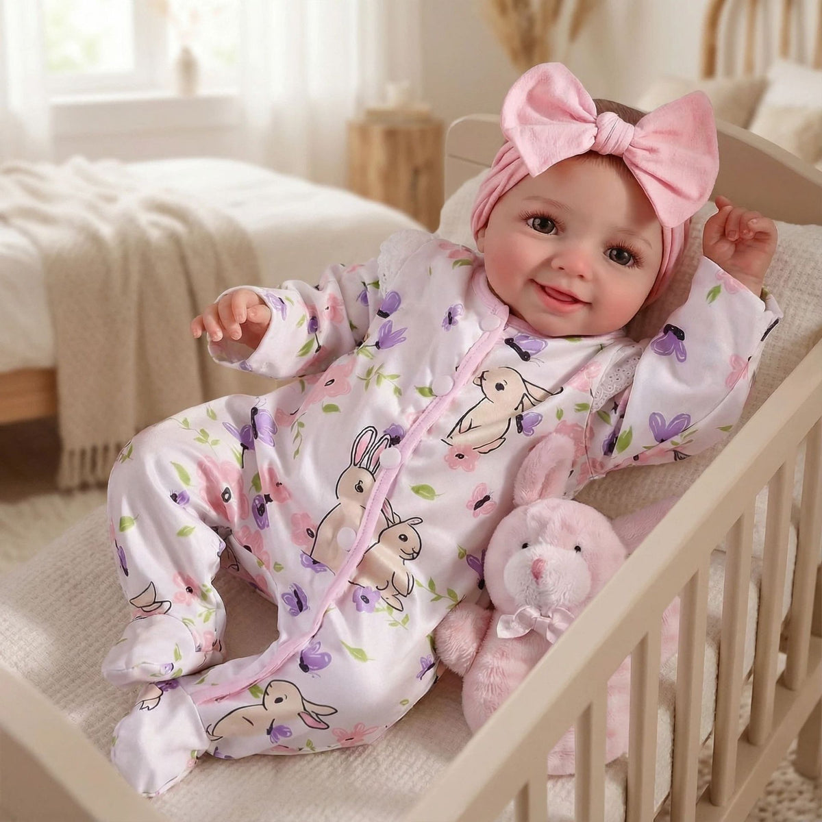 7-inch printed jumpsuit doll full vinyl reborn doll