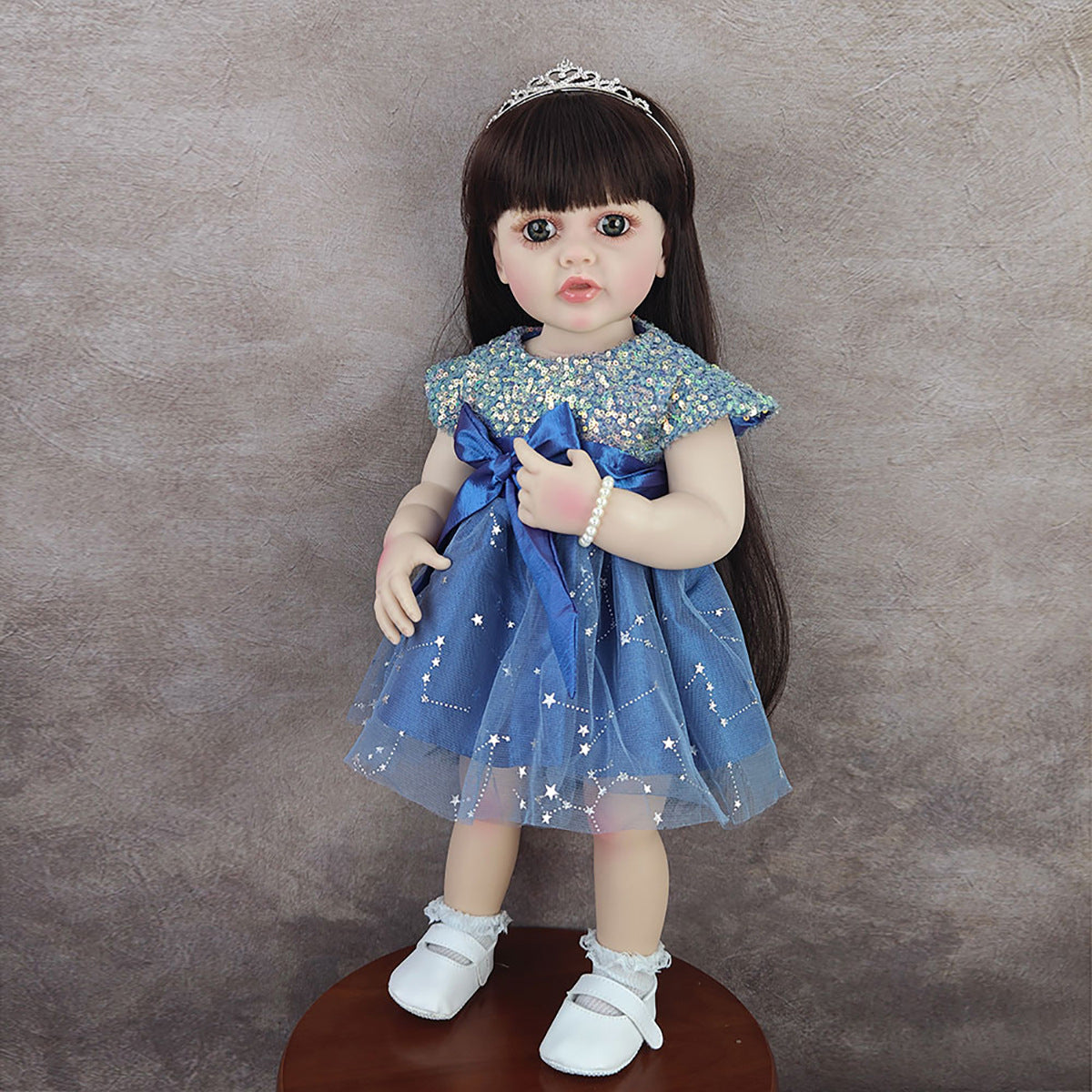 22 Inch Full-Vinyl Standing Toddler Reborn Dolls, Various Designs to Choose, Companion Toy for Children and Adult Hobbyists