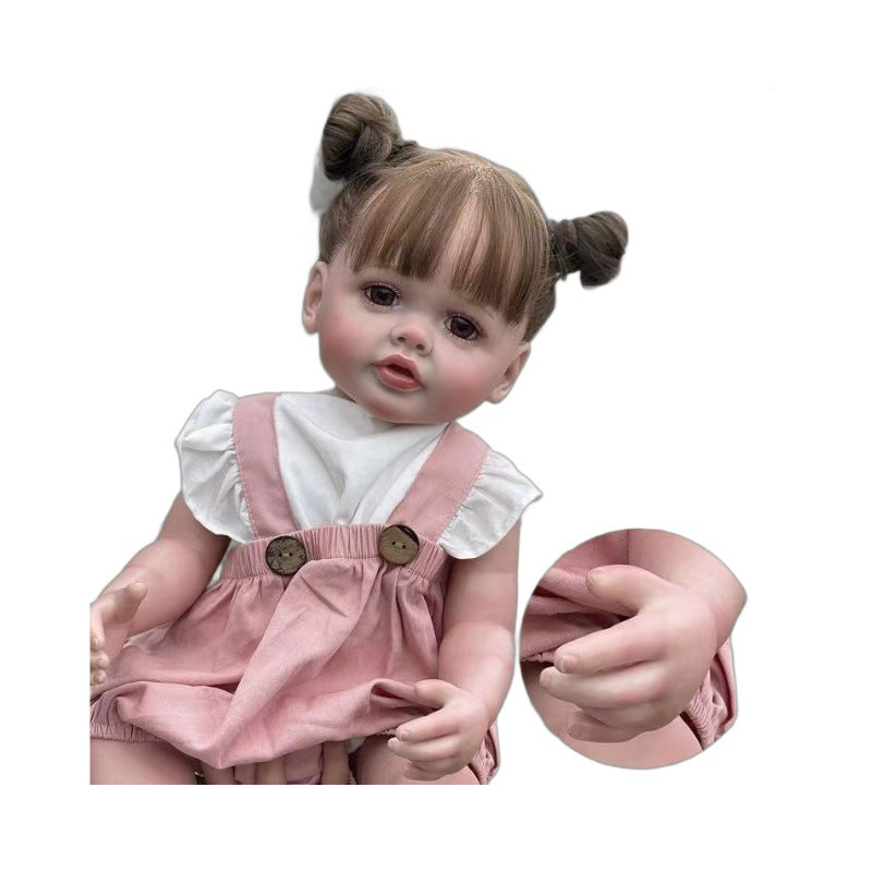 24 inch full vinyl Reborn Baby Doll Handcrafted Lifelike Betty 3D Skin Collectible Art Doll Toys For Kids