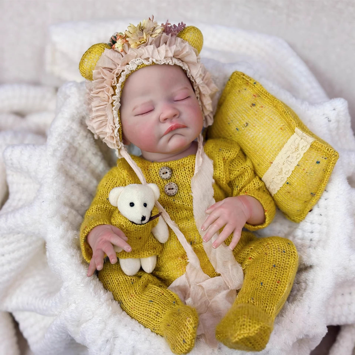 50cm Full Vinyl Rebirth Doll Simulation Baby Advanced Exquisite Painting