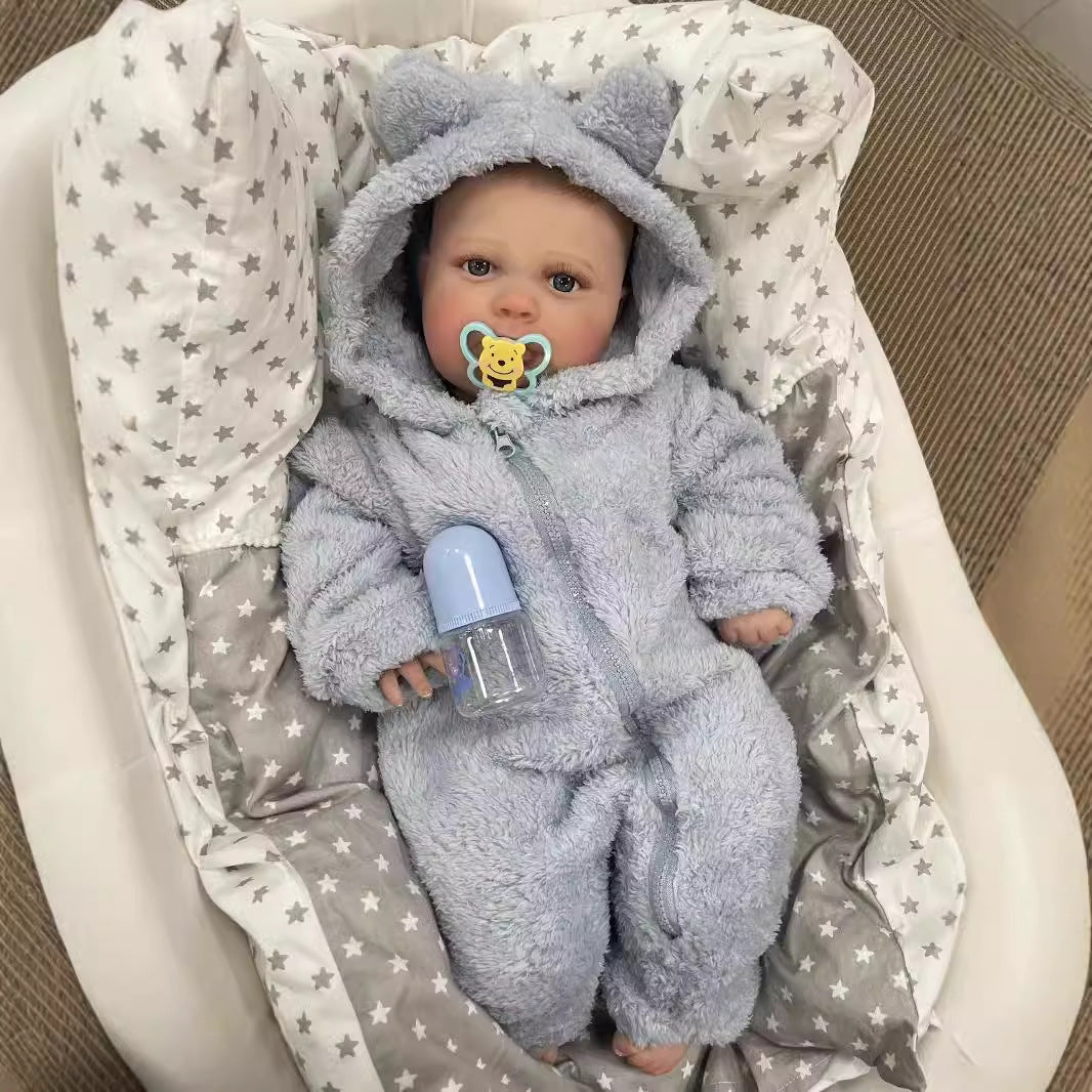 24 inch Infant Cloth Body Newborn Reborn Baby Dolls Sweet Handmade Gifts for Girls