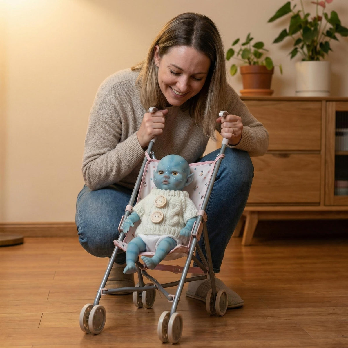 8 inch Avatar full silicone reborn doll