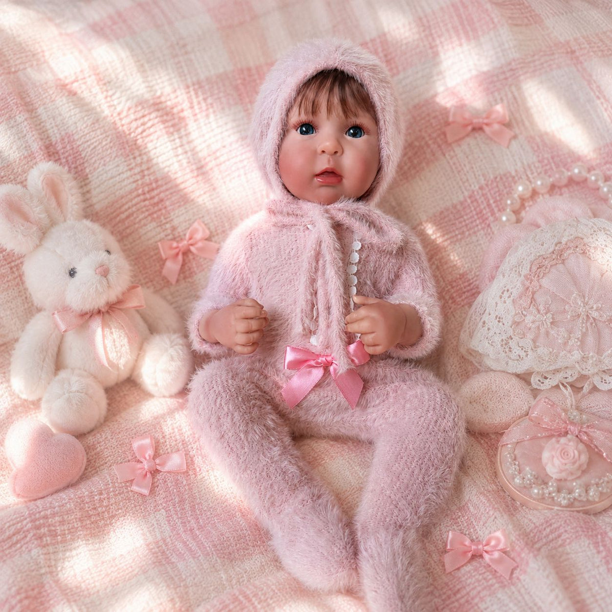 20 Inch Full‑Body Vinyl Realistic Baby Doll, Sweet Delicate Look, Great Keepsake for Kids and Adult Doll Collectors