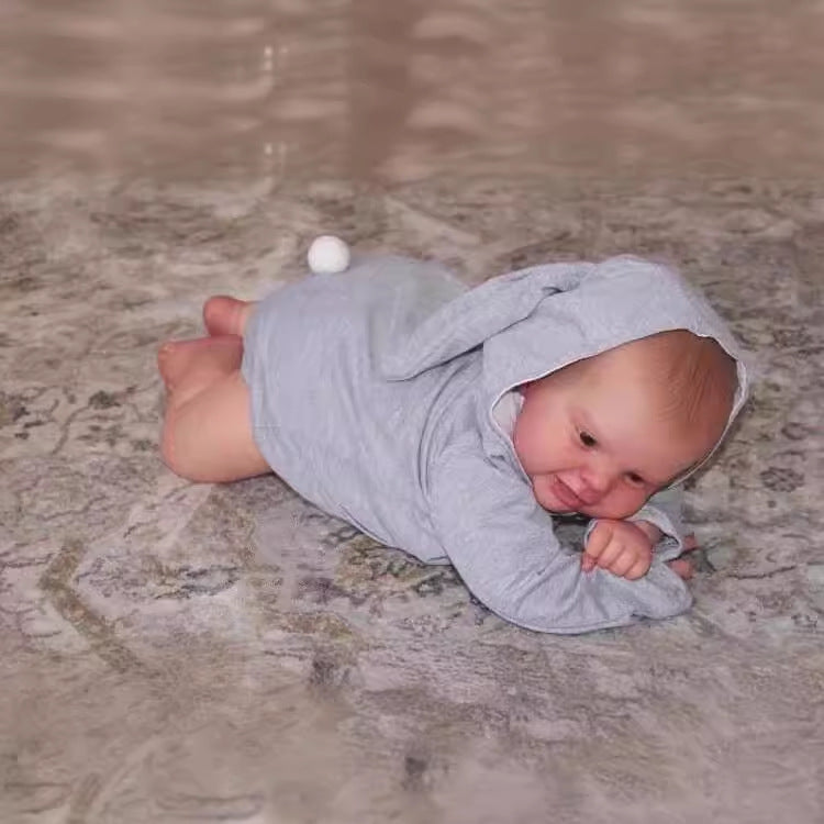 24 Inches Reborn Toddler Real Life Like Newborn Baby Doll with Cloth Body for someone Gift